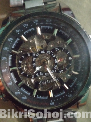 Winner Men's Stainless Steel Analog Automat